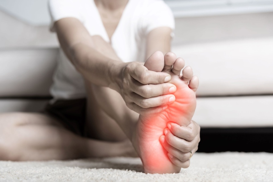dealing with foot pain
