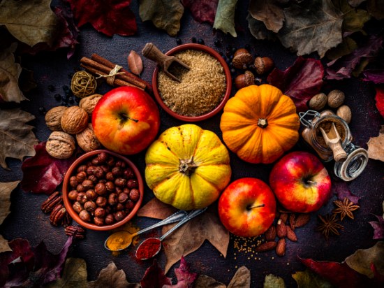 Fall Food to reduce inflammation: pumpkins, apples, spices, nuts in Maryland